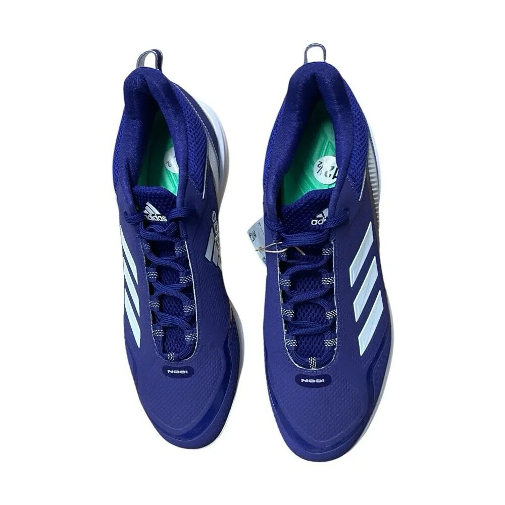 ADIDAS ICON 7 METAL BASEBALL CLEATS MENS SIZE 12.5 S23854 COLLEGIATE PURPLE NEW